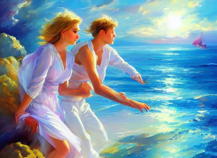 Prompt: cosmic ocean by vladimir volegov and alexander averin