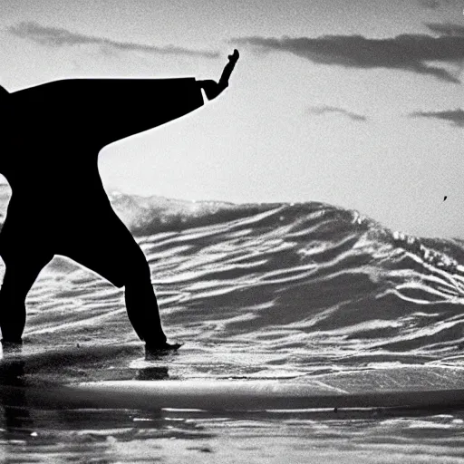 Image similar to surf dracula, film still