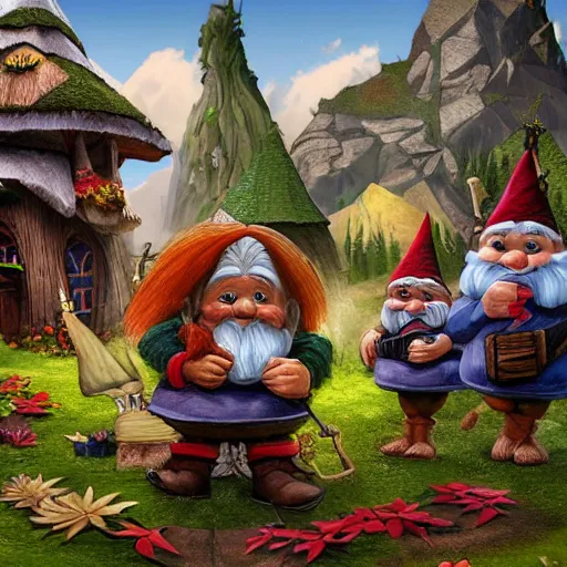 Image similar to the kingdom of the gnomes, the secret world of gnomes