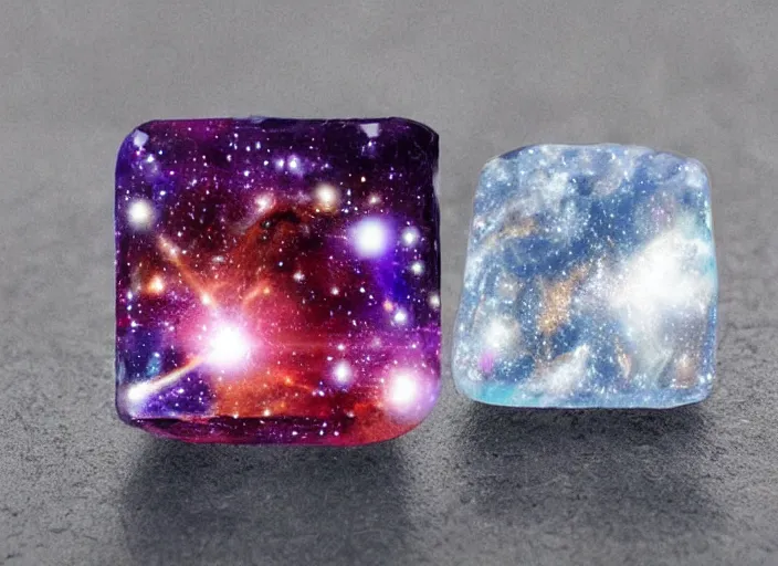 Image similar to the universe in a gemstone. amazing render