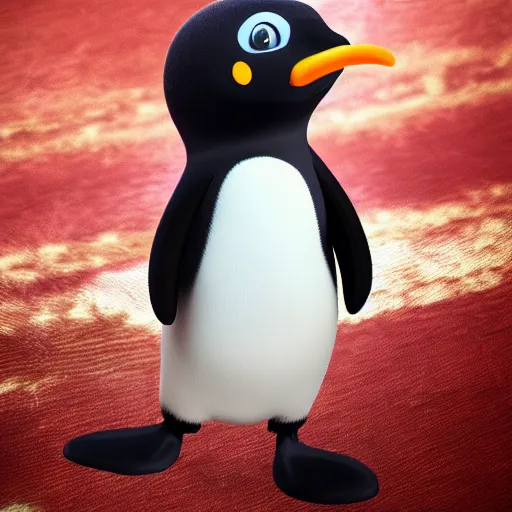 Prompt: pingu as a officer at the party, high definition, high detail, photorealistic, 4k