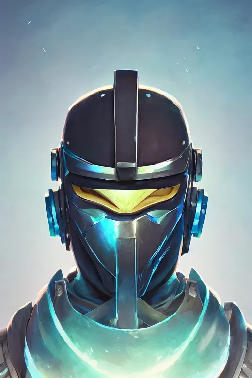 Image similar to epic mask helmet robot ninja portrait stylized as fornite style game design fanart by concept artist gervasio canda, behance hd by jesper ejsing, by rhads, makoto shinkai and lois van baarle, ilya kuvshinov, rossdraws global illumination radiating a glowing aura global illumination ray tracing hdr render in unreal engine 5