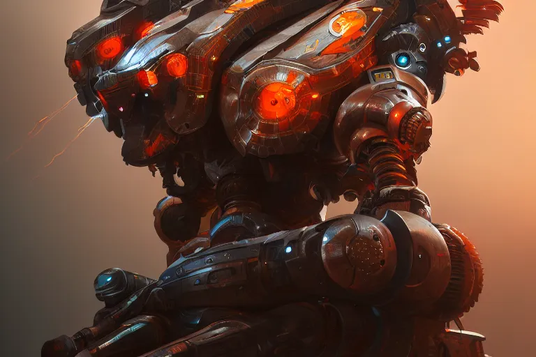 Image similar to 3d Anfas portrait of a mech warrior, circuitry, explosion, dramatic, intricate, highly detailed, artstation, concept art, smooth, sharp focus, illustration, by Piotr Rusnarczyk, octane render