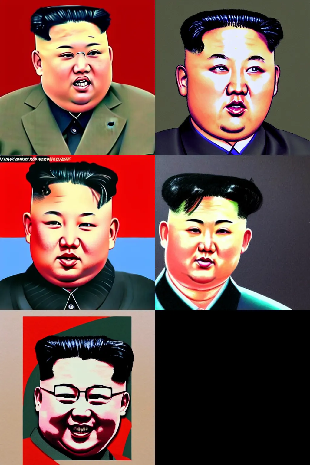 Prompt: Kim Jong Un drawn by an 8 year old