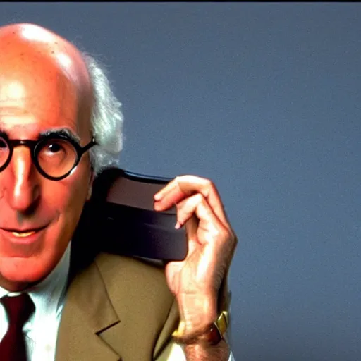 Image similar to Larry David speaking on the phone in King of the Hill