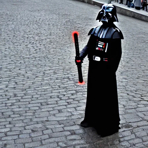 Prompt: Darth Vader in front of paris