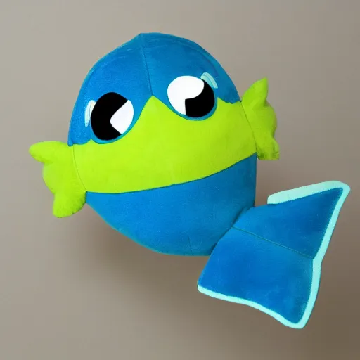 Image similar to a flounder plush doll