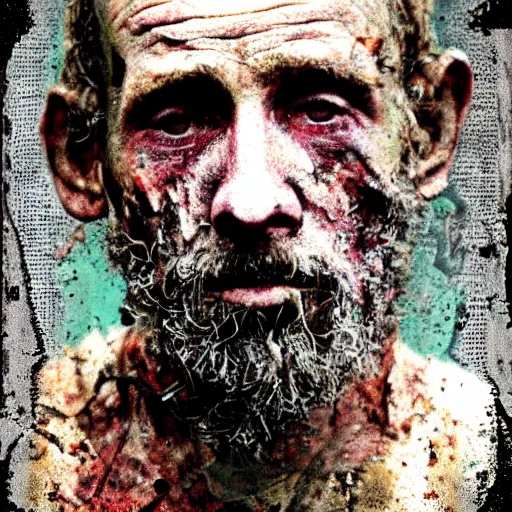 Prompt: a messed up grunged up colorized mugshot of saul goodmain, grainy, messy, grunged up, low resolution, low quality, realistic, hyperrealistic, 8 k resolution, hd quality, detailed, very detailed, highly detailed, intricate details, trending on artstation, colored, colorized