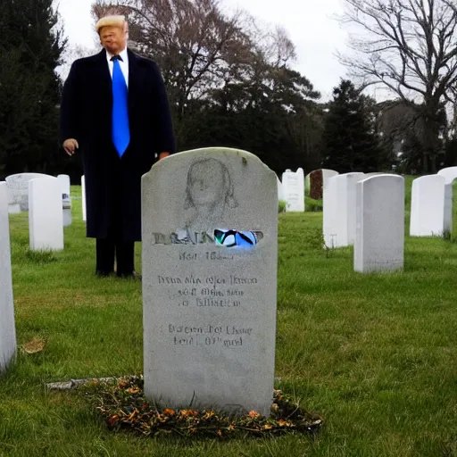 Image similar to The grave of Donald Trump