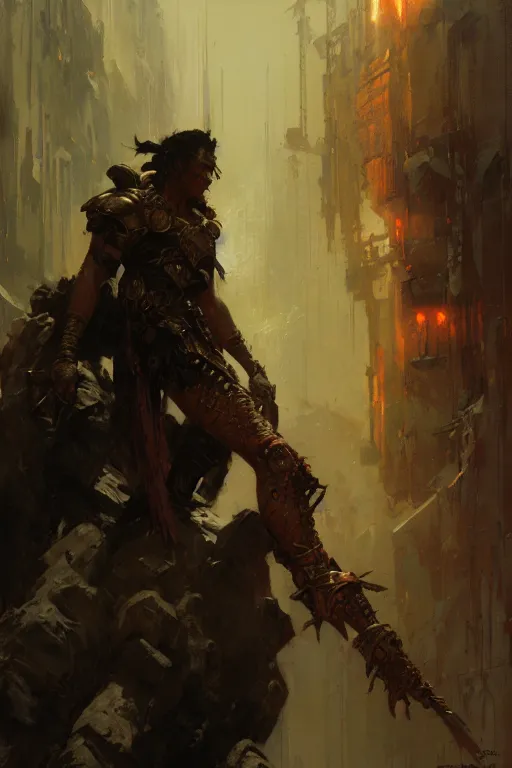 Prompt: bring home the pain portrait dnd, painting by gaston bussiere, craig mullins, greg rutkowski, yoji shinkawa