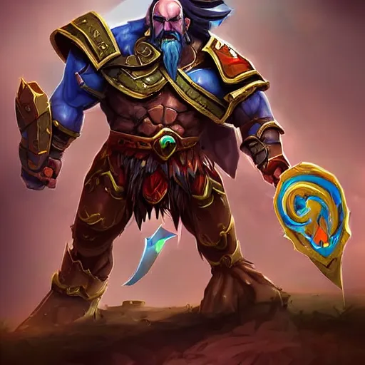 Image similar to ((((Mars the God of war)))), Dota 2 hero, hearthstone art style, epic fantasy style art, fantasy epic digital art, epic fantasy card game art