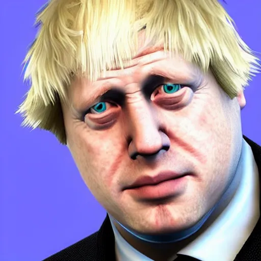 Image similar to Boris Johnson in playstation 1 game, lots of detail, ultra HD