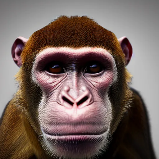 Prompt: photo of a monkey, photorealistic, 5 0 mm, great lighting, artstation