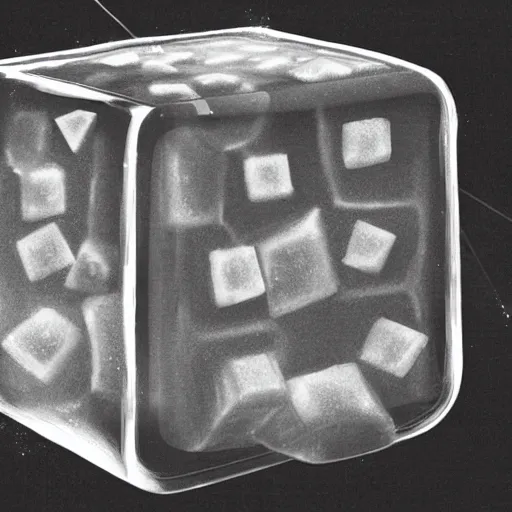 Prompt: a photo of a gelatinous cube.