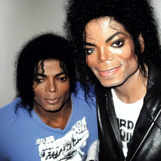 michael jackson and jason malachi duet in recording | Stable Diffusion