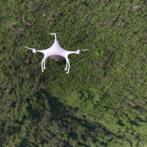 Image similar to drone's flying above countryside in an optopus formation