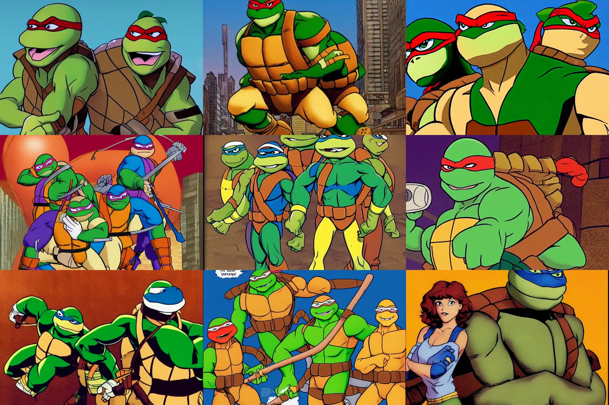 Prompt: april o ’ neil, animated series teenage mutant ninja turtles ( tmnt 1 9 8 7 )