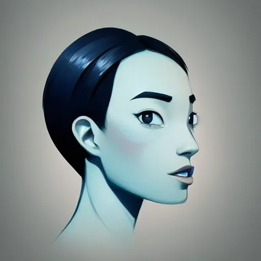 Image similar to face icon stylized minimalist breakfast at tiffany's, loftis, cory behance hd by jesper ejsing, by rhads, makoto shinkai and lois van baarle, ilya kuvshinov, rossdraws global illumination
