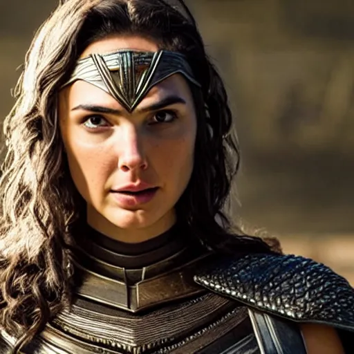 Image similar to gal gadot playing odin all mother from the thor movie, highly detailed, cinematic shot, cinematic lighting, 8 k, exquisit facial detail