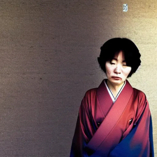 Image similar to photograph of a japanese woman, photograph by steve mccurry