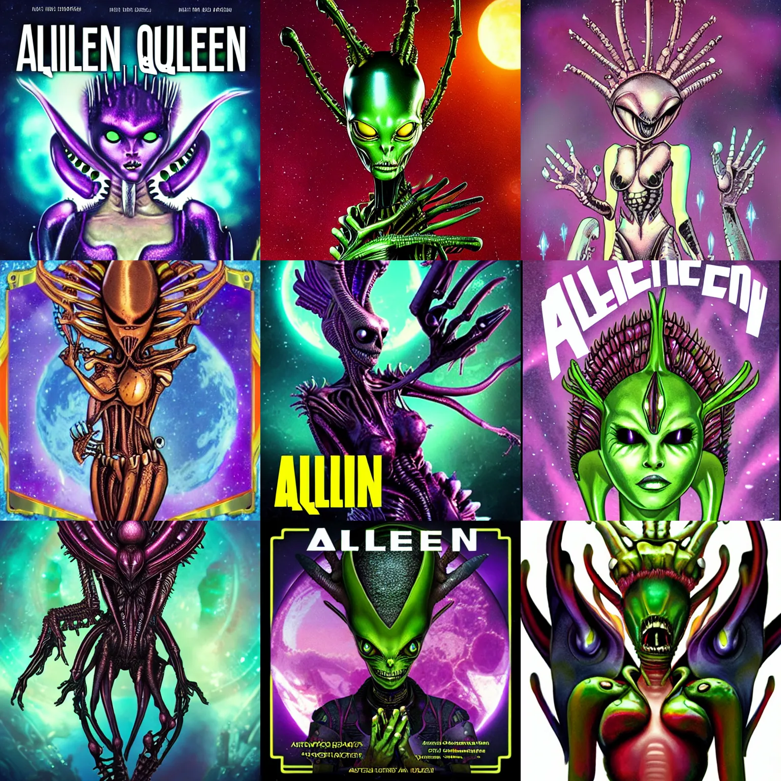 Prompt: alien queen