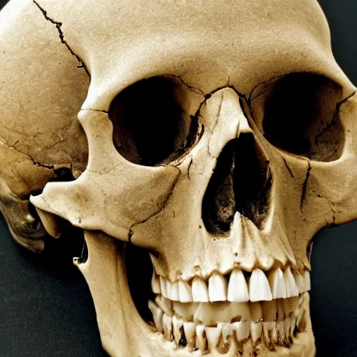 Image similar to half of human skull