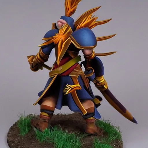 Image similar to a clash royal unit model of a wind wizard, very detailed