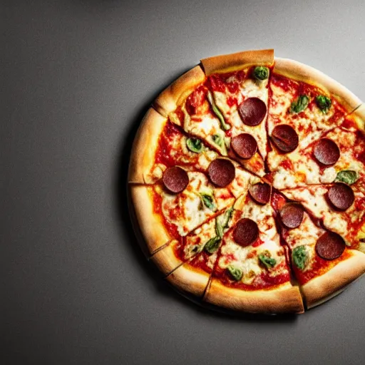Image similar to a pizza with hairs, Michelin star, promo photography