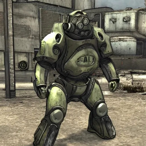 Image similar to Fallout T52 power armor