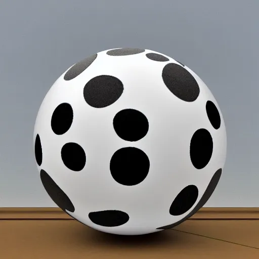 Image similar to a sphere that looks like a cow