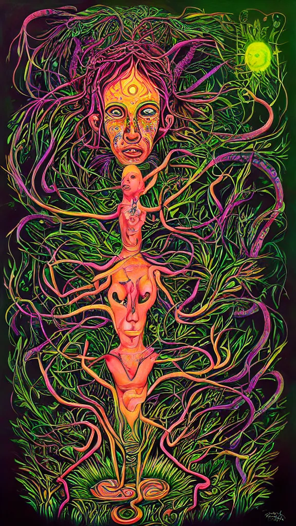 Prompt: the ayahuasca spirit, by rik oostenbroek