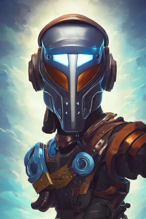 Image similar to epic mask helmet robot ninja portrait stylized as fornite style game design fanart by concept artist gervasio canda, behance hd by jesper ejsing, by rhads, makoto shinkai and lois van baarle, ilya kuvshinov, rossdraws global illumination radiating a glowing aura global illumination ray tracing hdr render in unreal engine 5