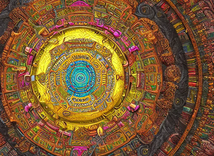 Image similar to hyperrealism, detailed textures, photorealistic 3 d render, a coloured beautiful tibetan kalachakra mandala, ultra realistic, ultra high pixel detail, cinematic, intricate, cinematic light, concept art, illustration, art station, unreal engine 8 k