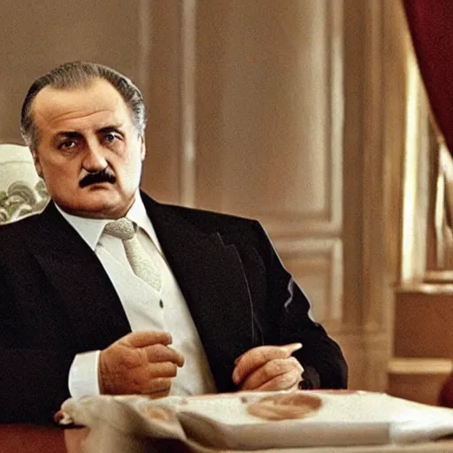 Image similar to Alexander Lukashenko as Vito Corleone