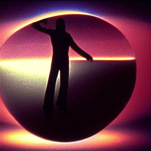 Image similar to 3 d rendered movie still saturday night fever in 2 0 0 1 : space odyssey, 4 k