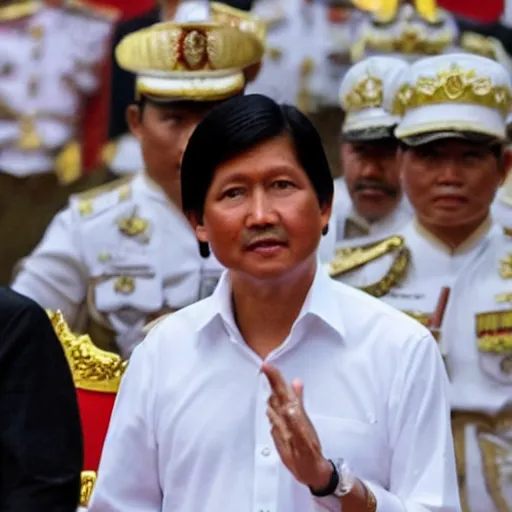 Prompt: God Emperor BongBong Marcos,