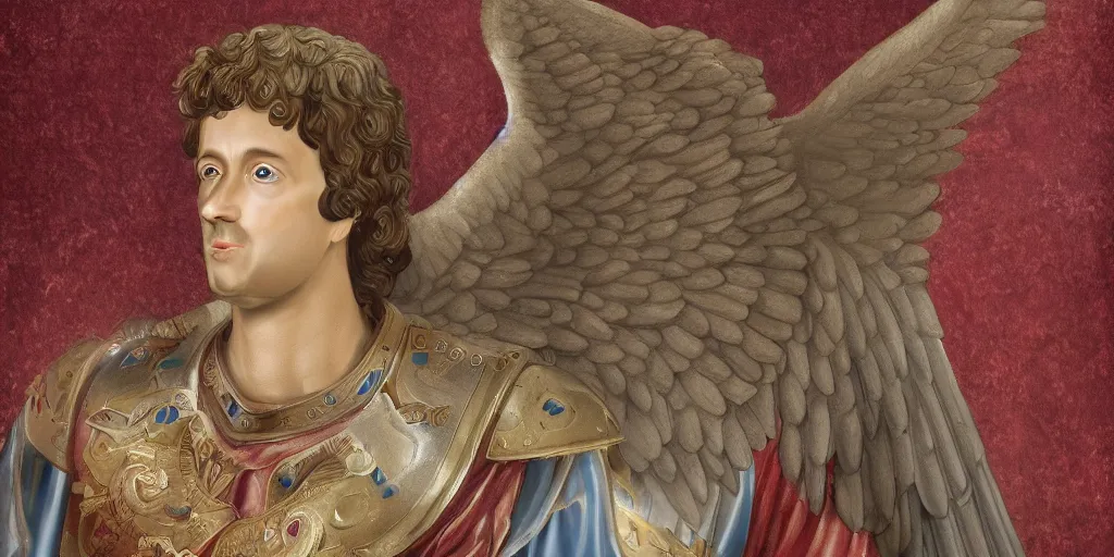 Prompt: digital painting of michael the archangel