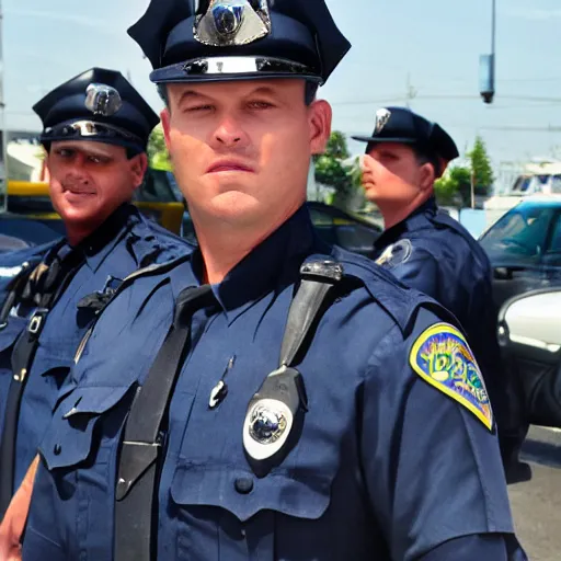 Image similar to shark police officer