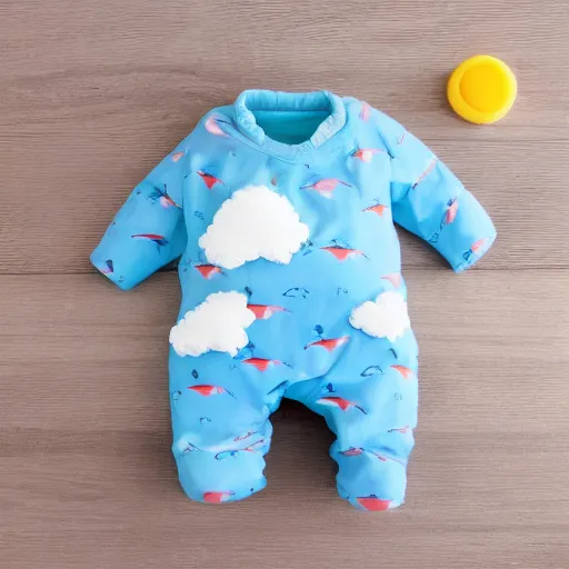 Image similar to cute cuddly baby sharks in baby's clothing swaddled in clouds, photorealistic