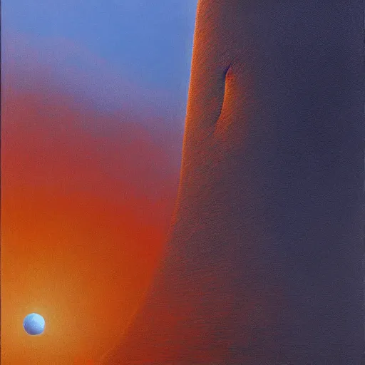 Prompt: no man's sky by zdzisław beksiński