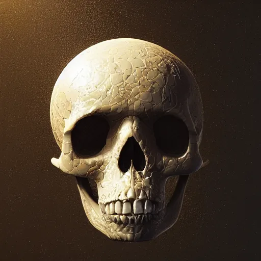 Image similar to portrait_of_a_melting_skull._intricate_abstract._intricate_artwork._by_Tooth_Wu_wlop_beeple_dan_mumford._octane_render_trending_on_artstat