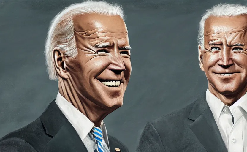 Image similar to joe biden in skyrim, a photorealistic painting