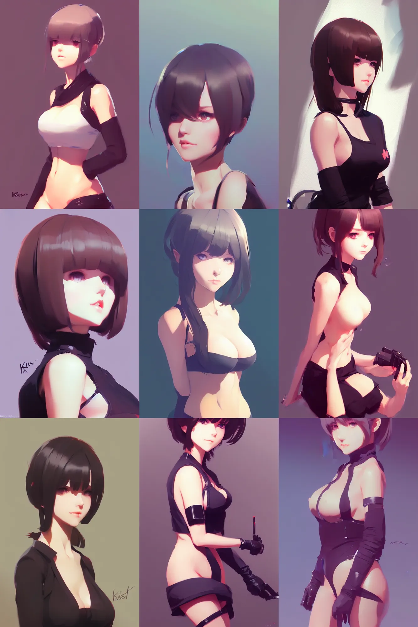 Prompt: cute woman by ilya kuvshinov, krenz cushart, Greg Rutkowski, trending on artstation, nier automata