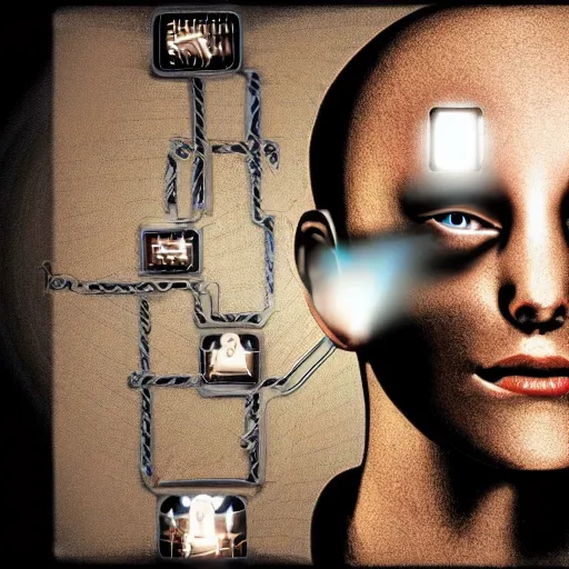 Image similar to Super Artificial Intelligence Human Hybrid