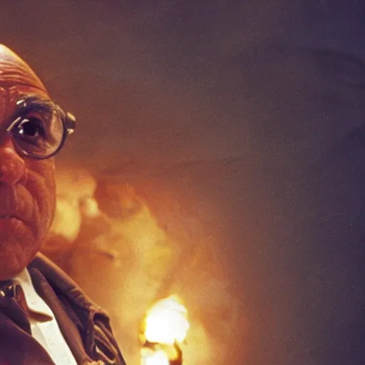 Image similar to danny devito as captain benjamin in apocalypse now, 8k resolution, full HD, cinematic lighting, award winning, anatomically correct