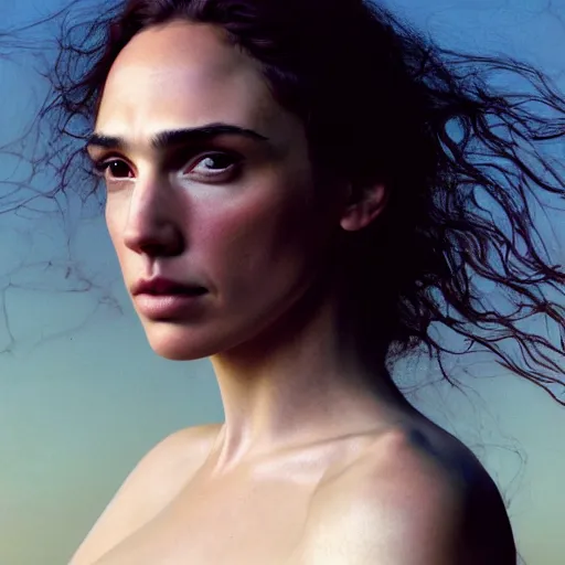 Image similar to photographic portrait of a stunningly beautiful renaissance pre raphaelite female in soft dreamy light at sunset, gal gadot, jennifer connelly contemporary fashion shoot, by edward robert hughes, annie leibovitz and steve mccurry, david lazar, jimmy nelsson, breathtaking, 8 k resolution, extremely detailed, beautiful, establishing shot, artistic, hyperrealistic, beautiful face, octane render