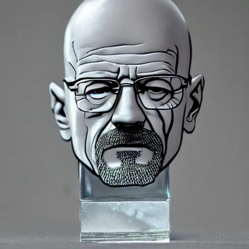 Image similar to walter white crystal sculpture