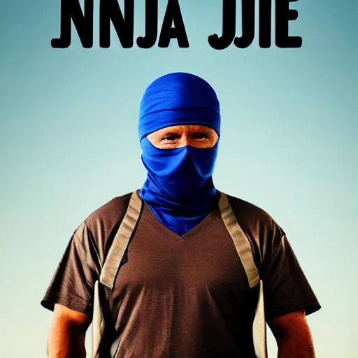 Image similar to ninja joe biden, cinematic