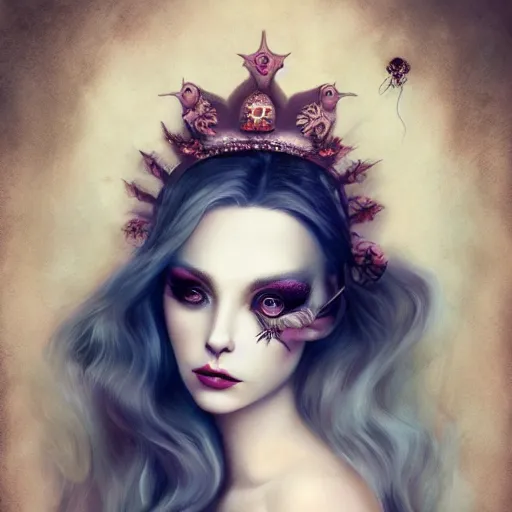 Prompt: of a surreal Portrait inspired by Natalie Shau,Charlie bowater,Anna Dittman,frog,crown,mermaid scales,cinematic