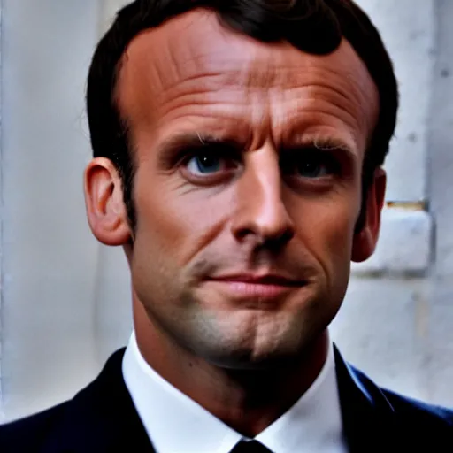 Image similar to god Emmanuel Macron in American Psycho (1999)